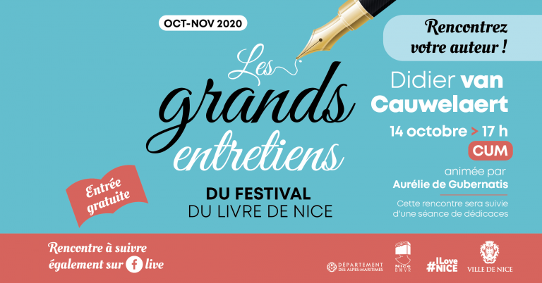 Didier Van Cauwelaert aux grands entretiens du Festival du Livre de Nice