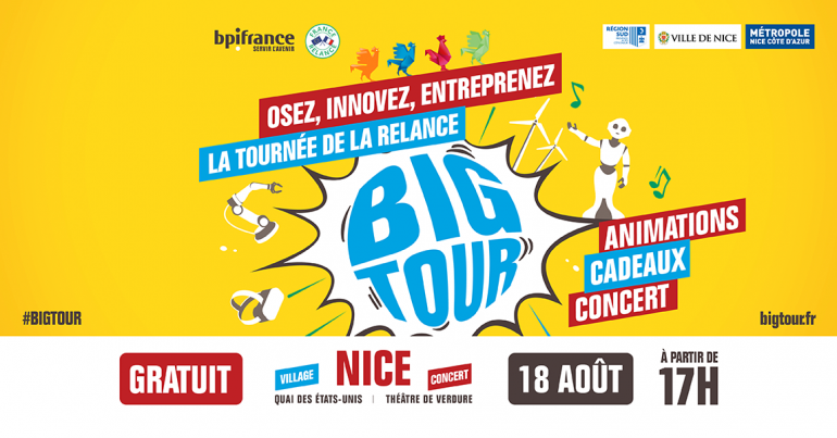 Big tour, la tournée de relance - 18 août 2021 à 18h - Quai des Etats-Unis - Nice