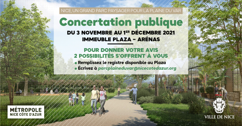 Concertation publique Grand Parc de la Plaine du Var