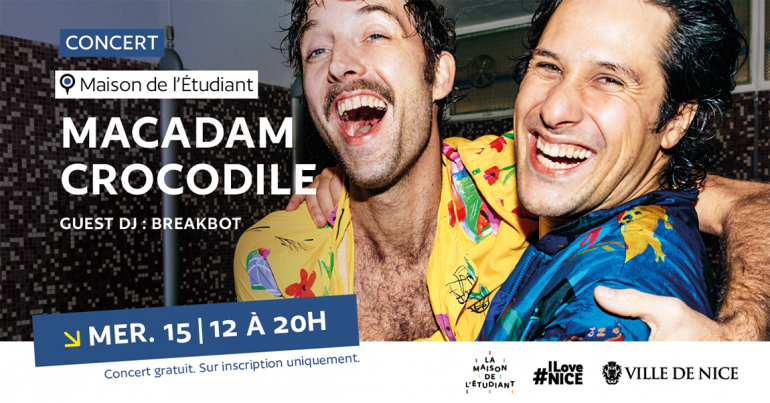 Macadam Crocodile - concert du mercredi 15 décembre à 20h à la maison de l'étudiant