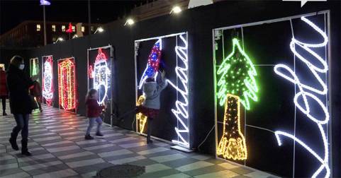 Les décorations lumineuses des enfants de Lenval