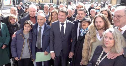 Inauguration du square Max Cavaglione et dévoilement d’une plaque