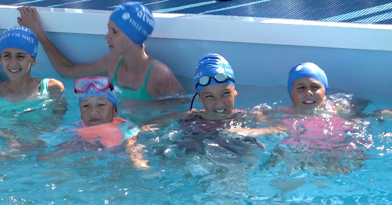 Inauguration de la piscine du parc Phoenix