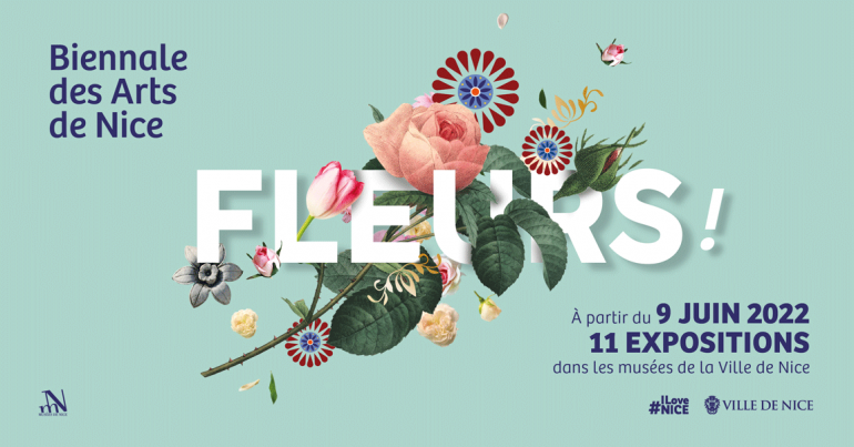 affiche de la biennale des fleurs 2022