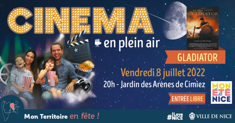Cinéma en plein air, mon Territoire Hauts de Nice en fête