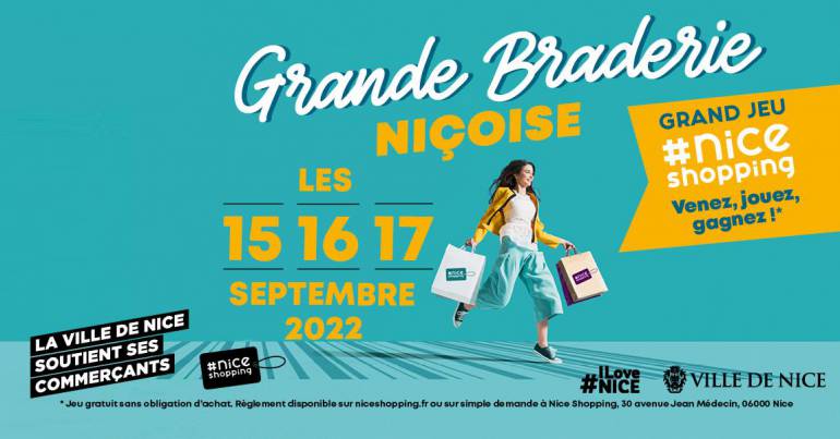 La ville de Nice soutient ses commerçants - Grande braderie 2022