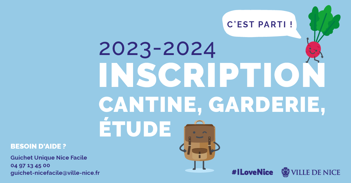 Inscriptions cantine et garderie pour la rentrée 2023 \!