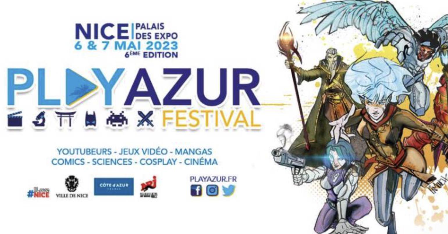 PlayAzur Festival 2023 \: le festival niçois de culture pop