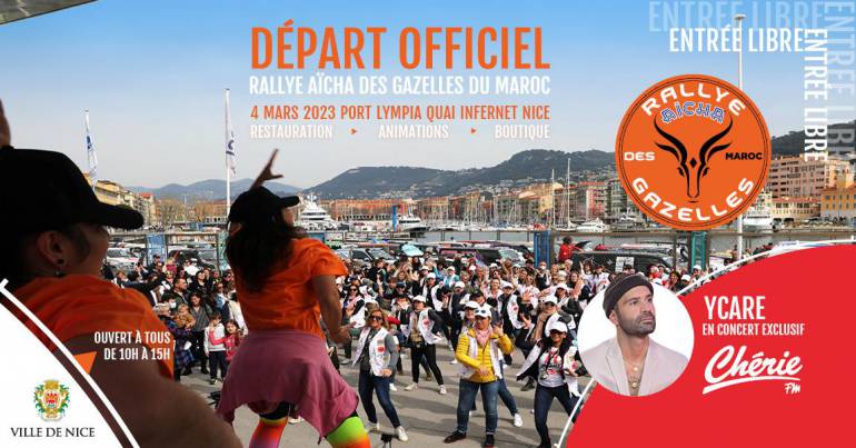 Départ du Rallye Aïcha des Gazelles, édition 2023