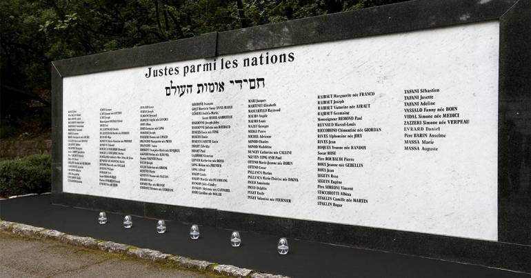 Le mur des justes