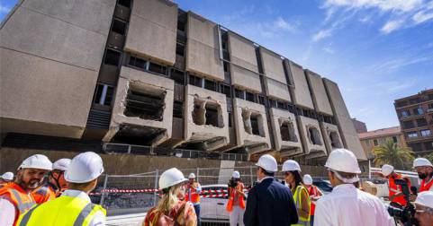 Visite de chantier et point sur l’avancée des travaux de déconstruction d’Acropolis - Juillet 2023