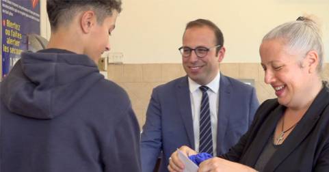 Réfection du poste de police municipale Gabriel Fauré réalisée dans le cadre d’un chantier jeunes