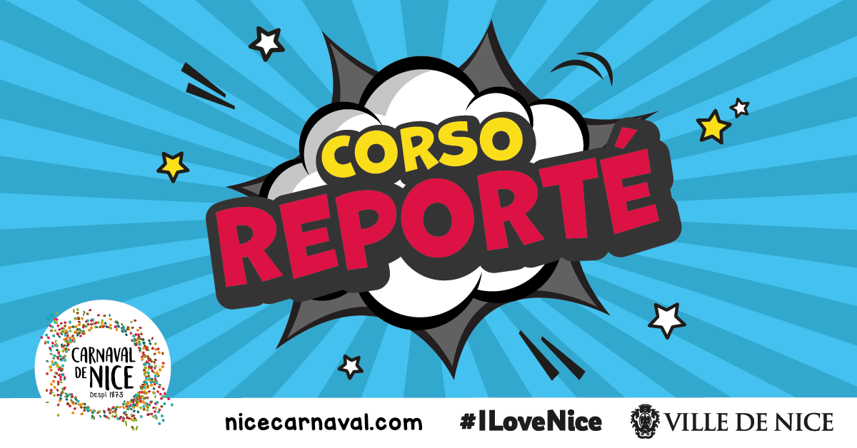 Report du Corso carnavalesque illuminé du 27 février au 28 février 2024