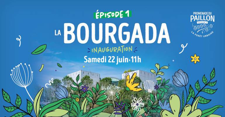 Inauguration de l''esplanade de la Bourgada