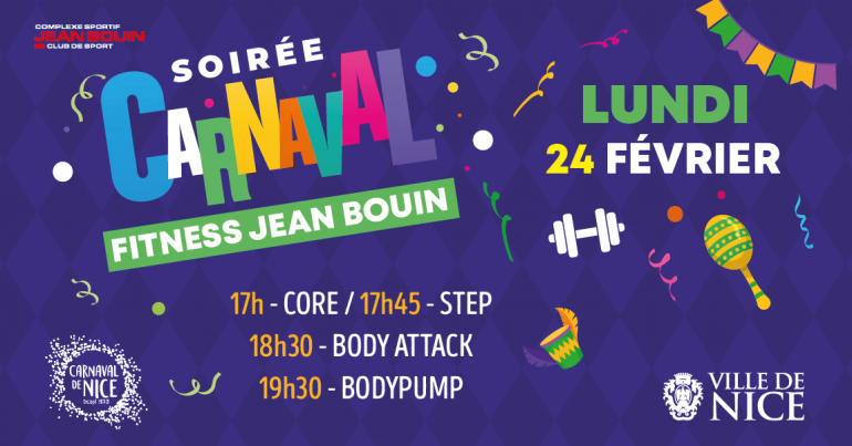 Soirée Carnaval au fitness de Jean Bouin