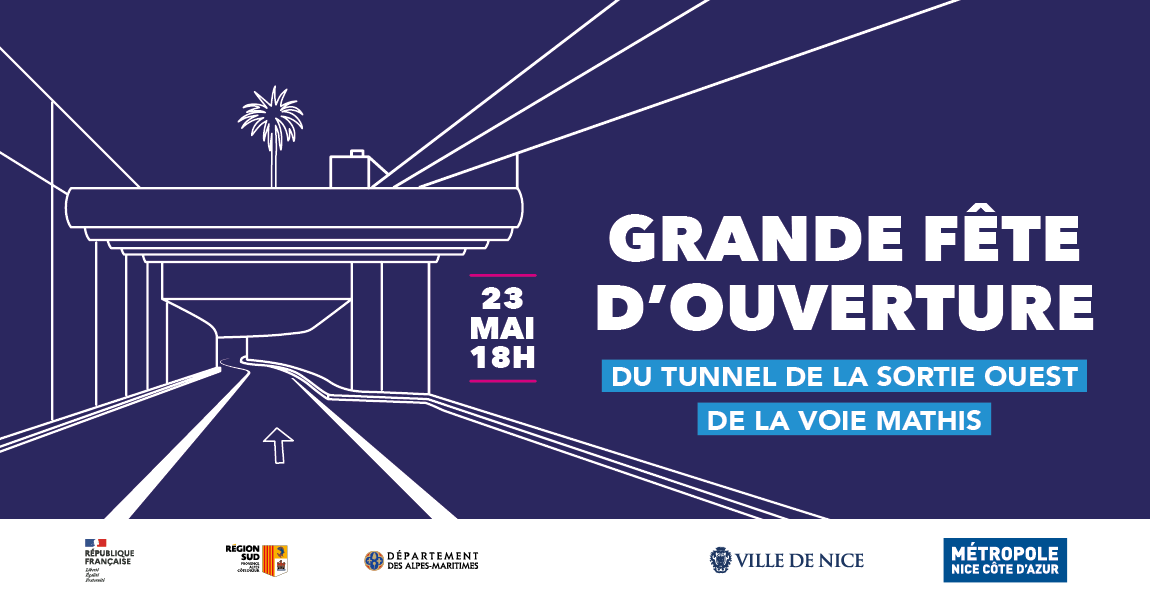 Grande fête d''ouverture du tunnel de la Sortie Ouest – Voie Mathis