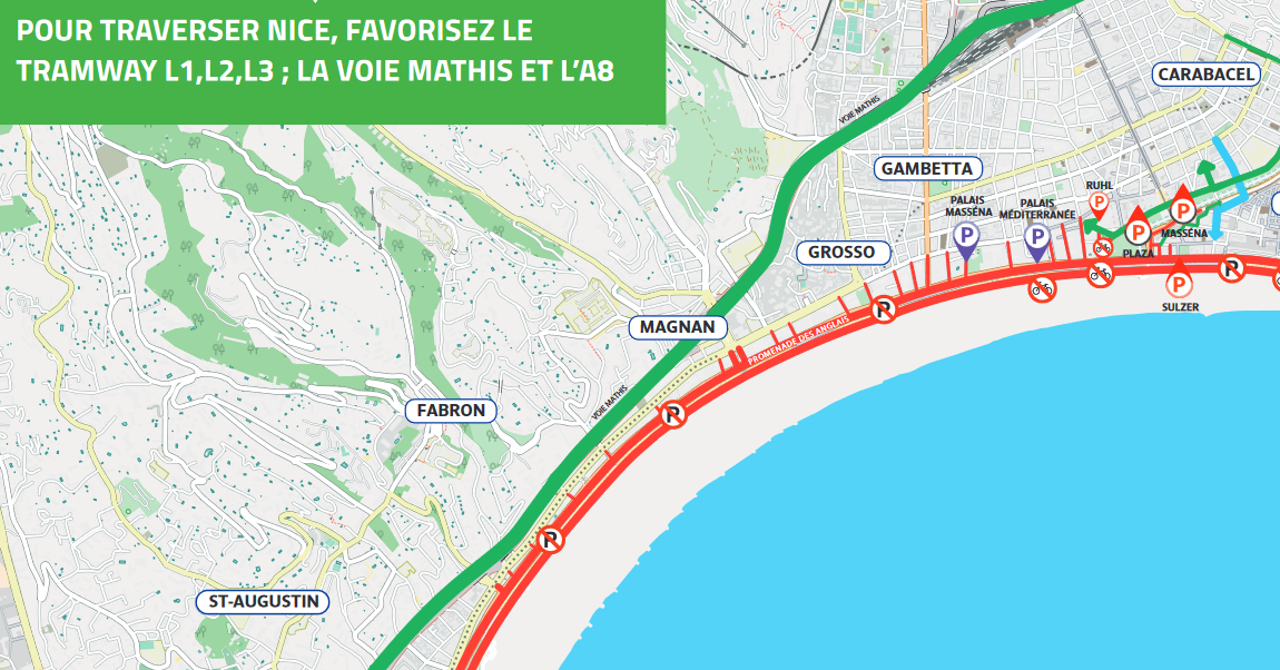 Bien circuler et stationner à Nice