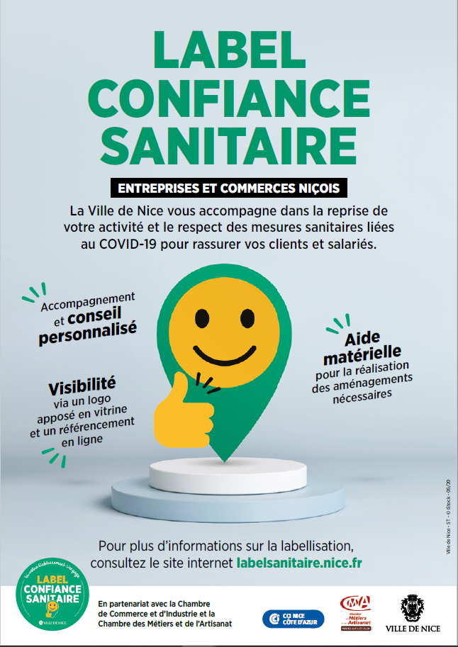 Tract Label Confiance Sanitaire à Nice